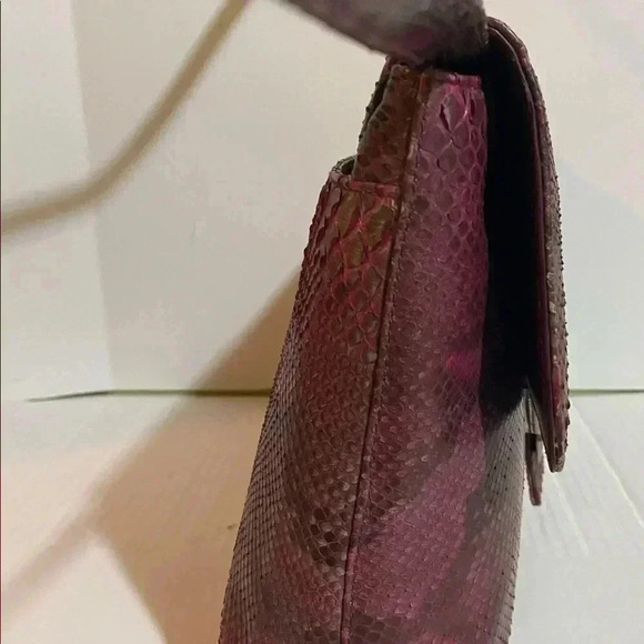 Suarez snakeskin leather satchel handbag - Picture 7 of 14